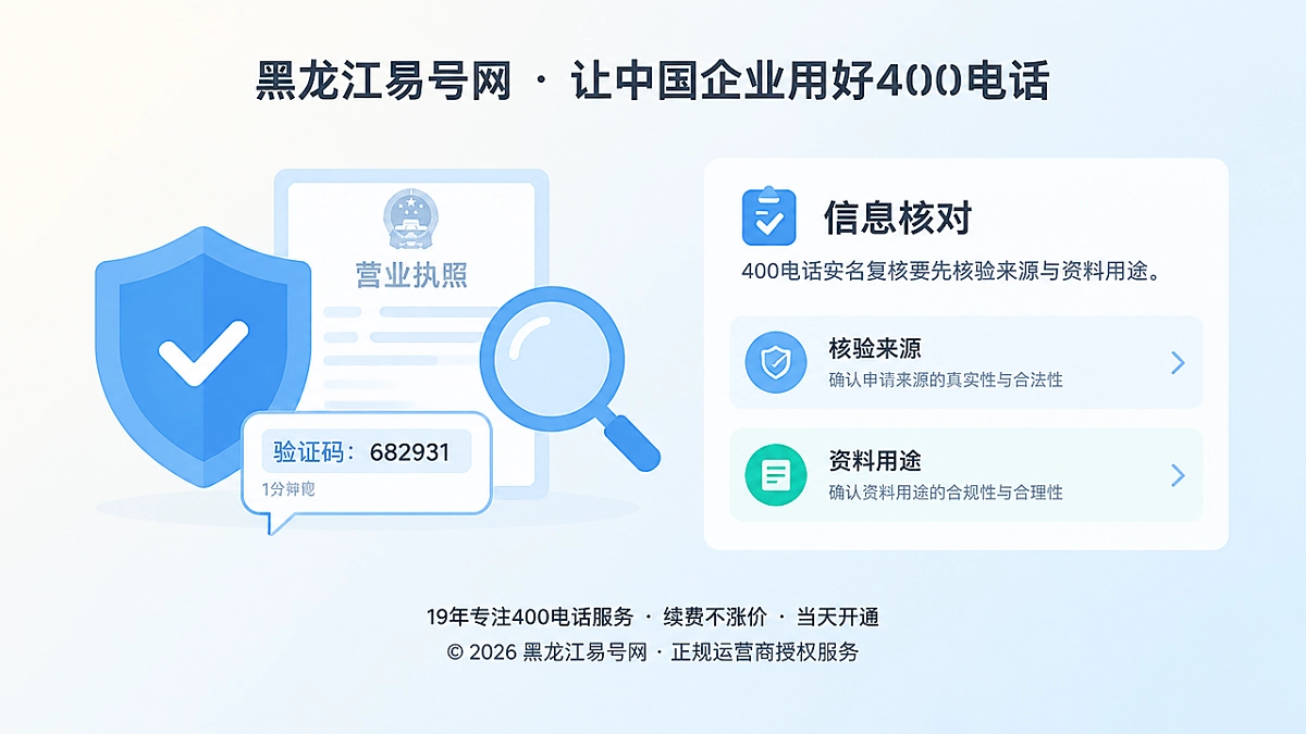 2026年400电话防骗课堂：警惕“实名复核”套取企业证照与管理控制权